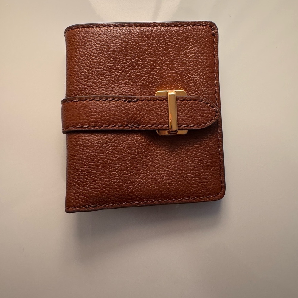 Fossil Brown Wallet with Gold Accents